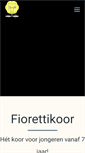 Mobile Screenshot of fiorettikoor.be